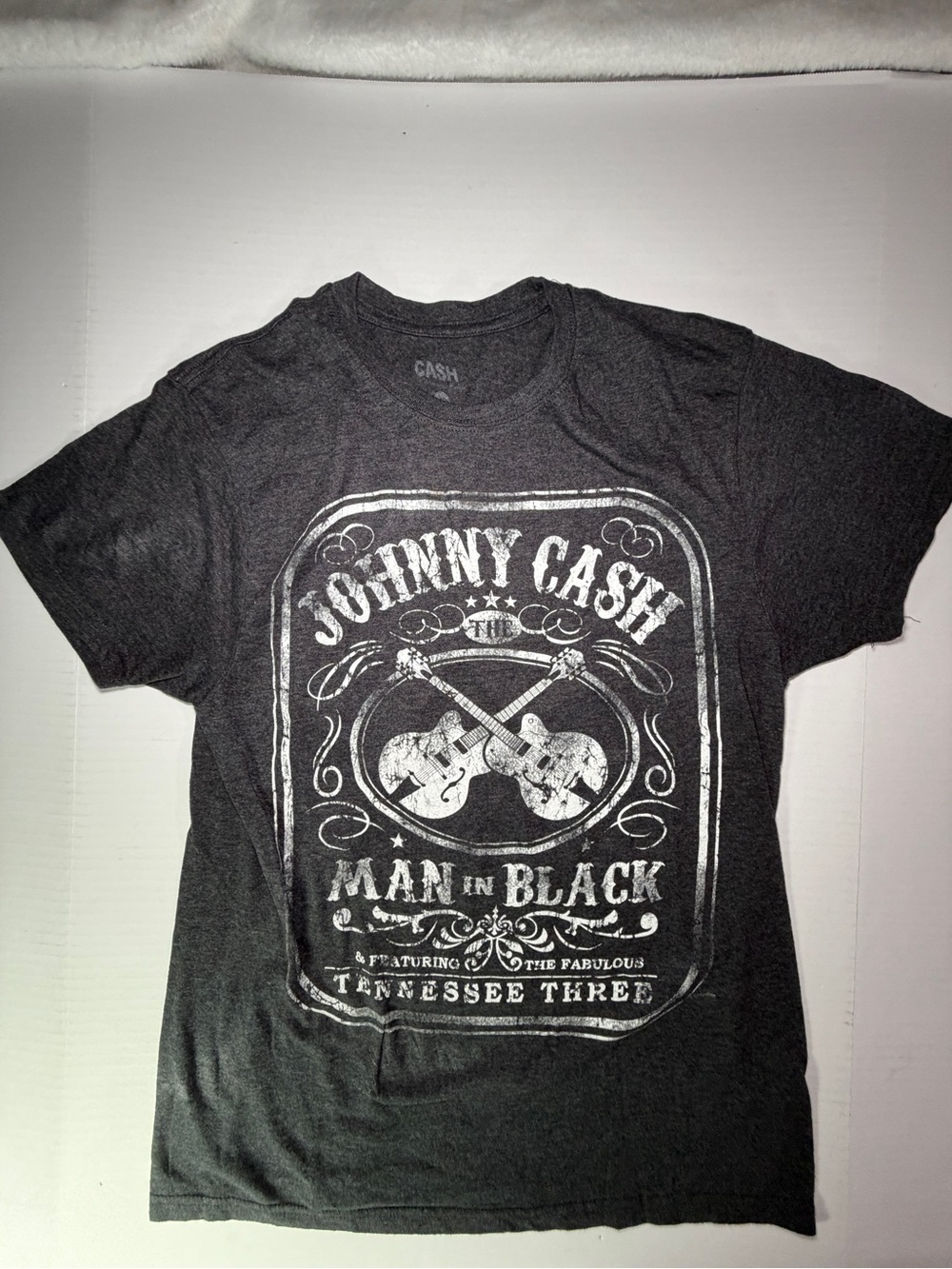 Johnny Cash Black Short Sleeve 'Man in Black' Graphic Tee